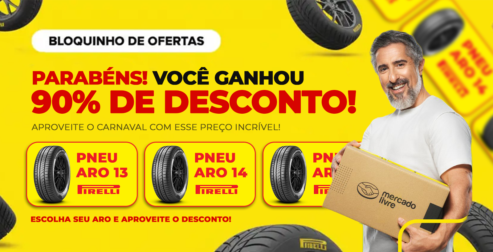 Banner de ofertas Mercado Livre